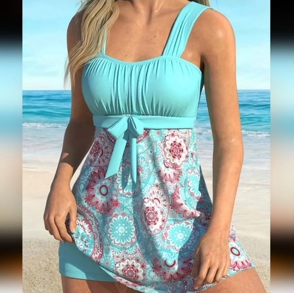 Tankini 2-Pc with Boy Shorts | Choose 1 of 4 Patterns - Picture 6 of 7